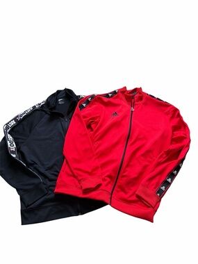 Adidas & Nike zip up track style jackets